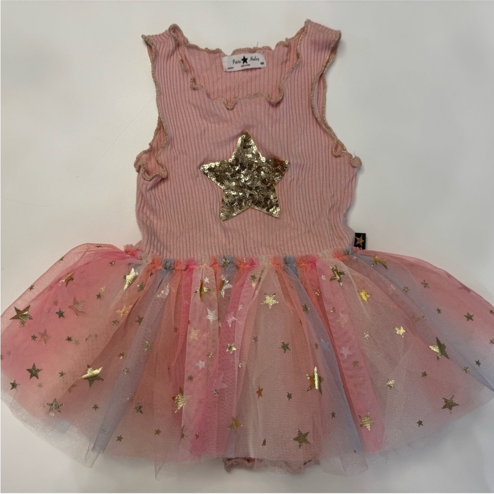 Petite Hailey Pink Ruffle Dress